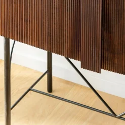 Made in Meubles Armoire<Armoire arrondie en bois de manguier Julio