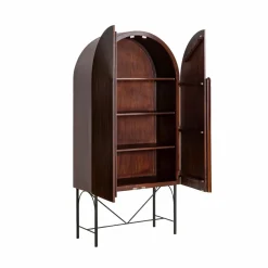 Made in Meubles Armoire<Armoire arrondie en bois de manguier Julio
