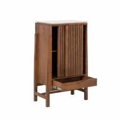 Made in Meubles Armoire<Armoire en bois d'acacia et terrazzo Kaelis