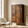 Made in Meubles Armoire<Armoire en bois de manguier Gavin