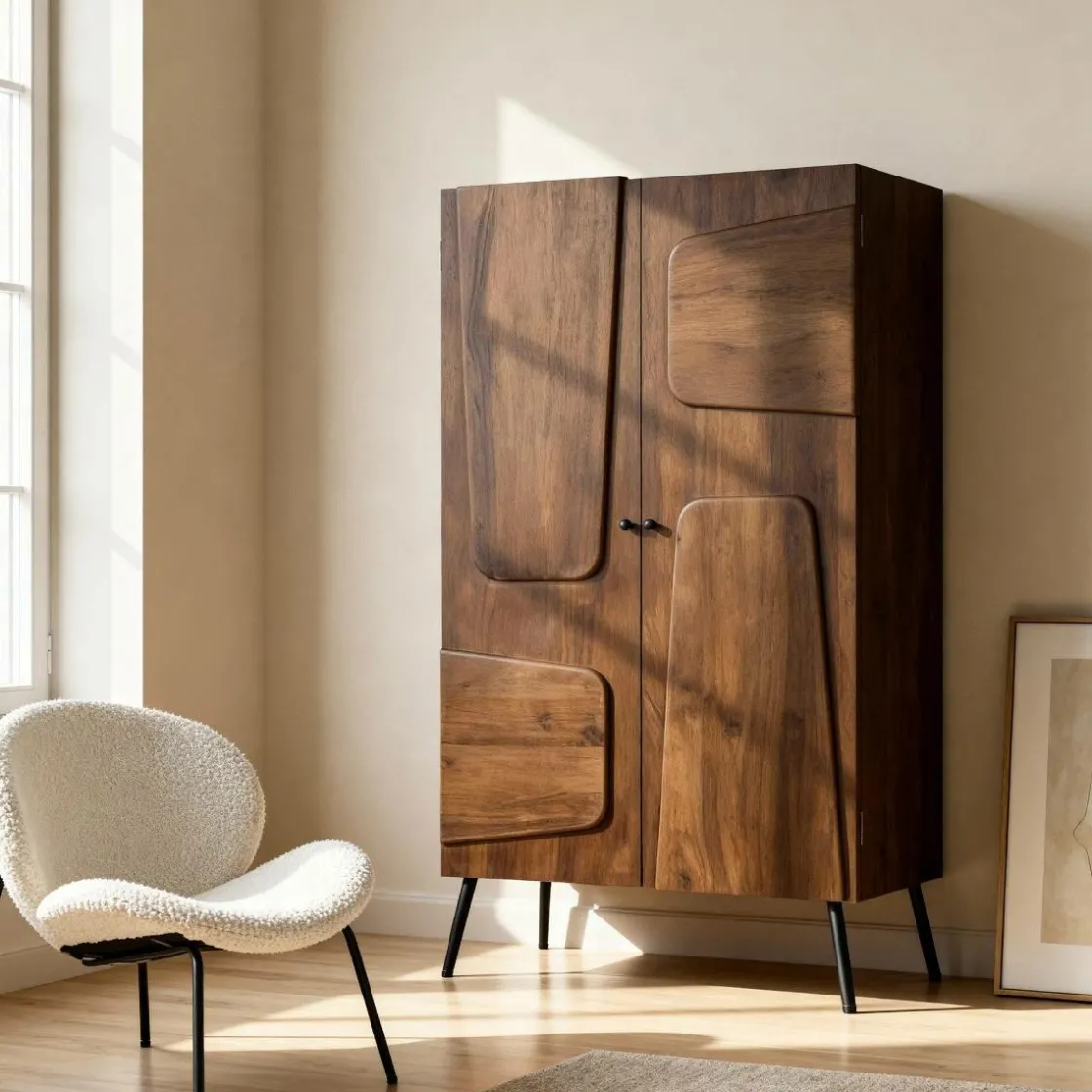 Made in Meubles Armoire<Armoire en bois de manguier Gavin