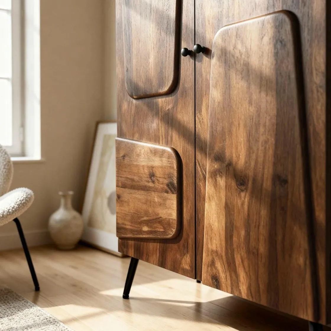 Made in Meubles Armoire<Armoire en bois de manguier Gavin