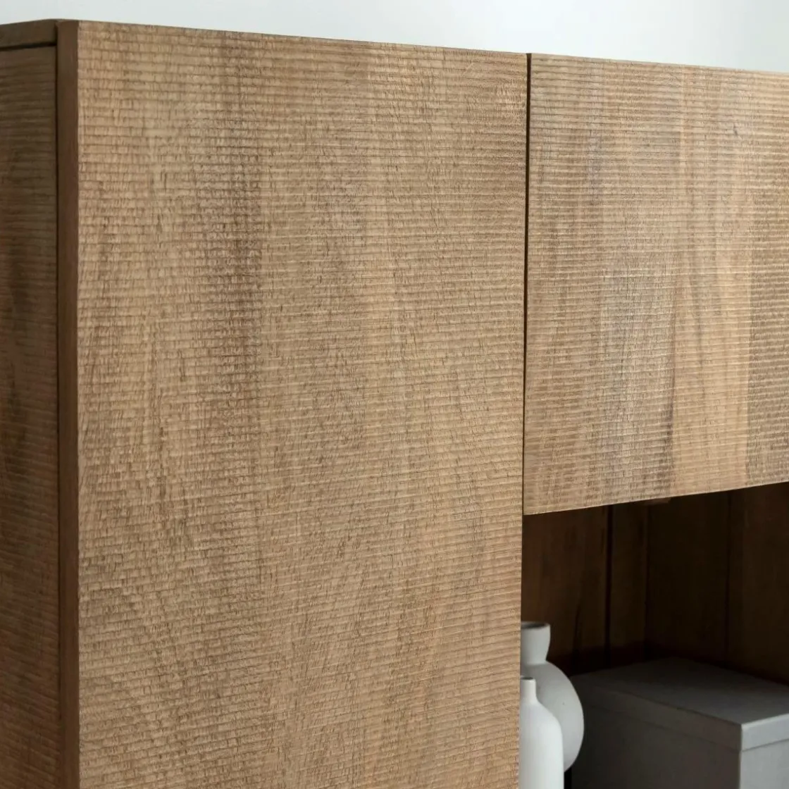 Made in Meubles Armoire<Armoire en bois de manguier et métal Isil