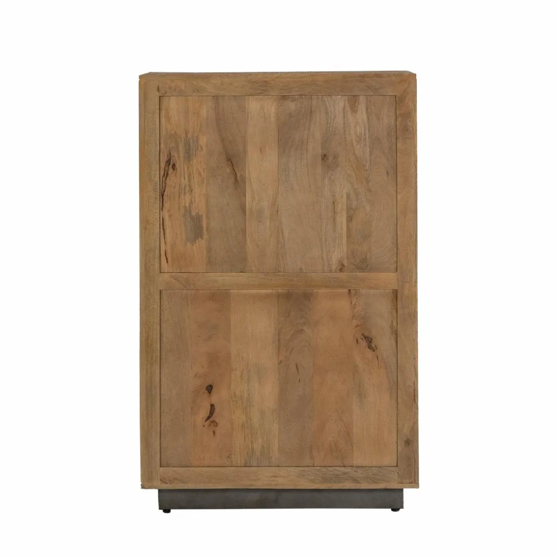 Made in Meubles Armoire<Armoire en bois de manguier et métal Isil