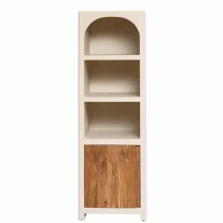 Made in Meubles Armoire<Armoire en bois effet béton et bois d'acacia Dalva