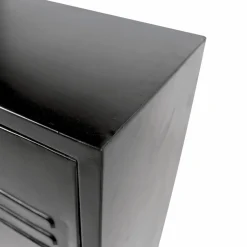 Made in Meubles Armoire<Armoire en métal noir 2 portes Locker