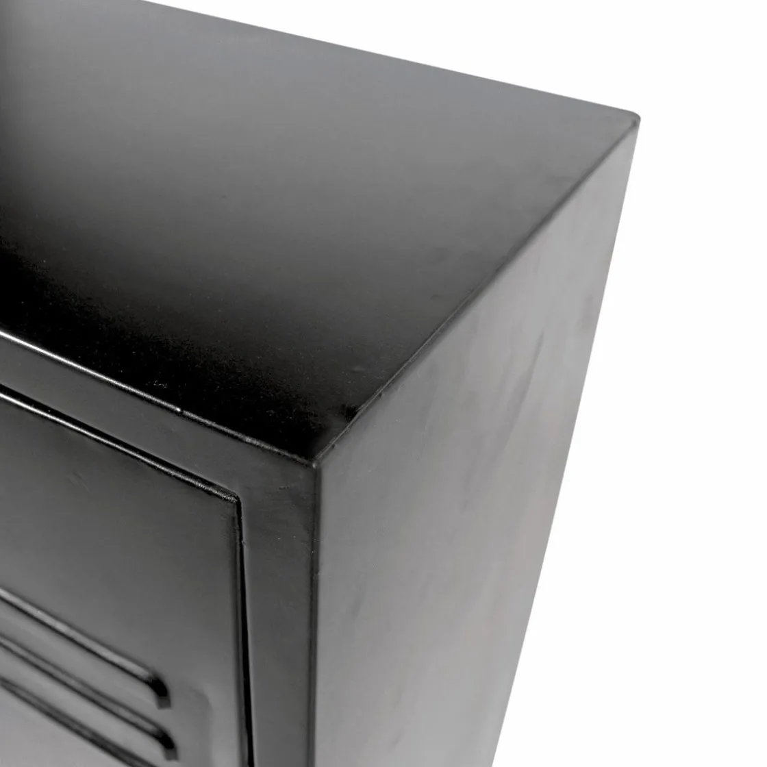 Made in Meubles Armoire<Armoire en métal noir 2 portes Locker