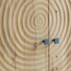 Made in Meubles Armoire<Armoire en pin et métal Rondin