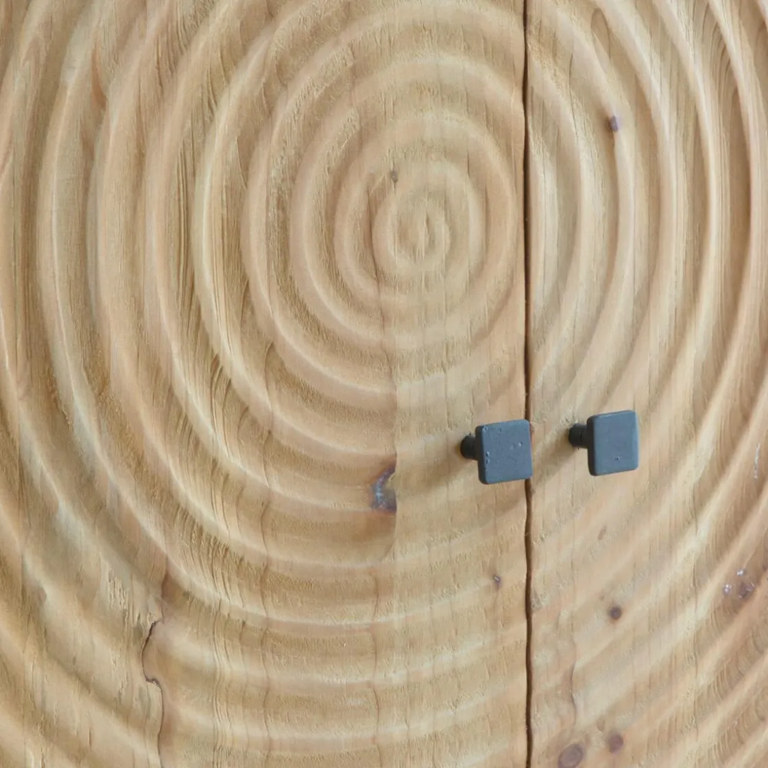 Made in Meubles Armoire<Armoire en pin et métal Rondin