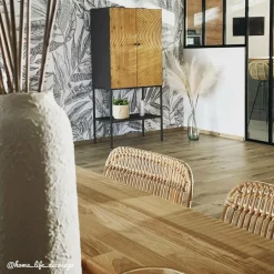 Made in Meubles Armoire<Armoire en pin et métal Rondin