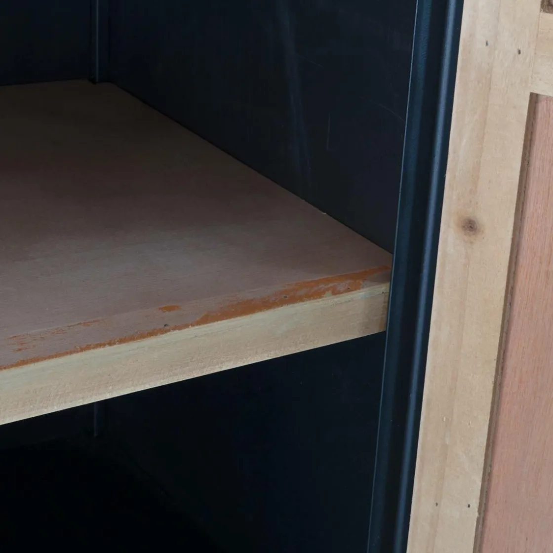 Made in Meubles Armoire<Armoire en pin et métal Rondin