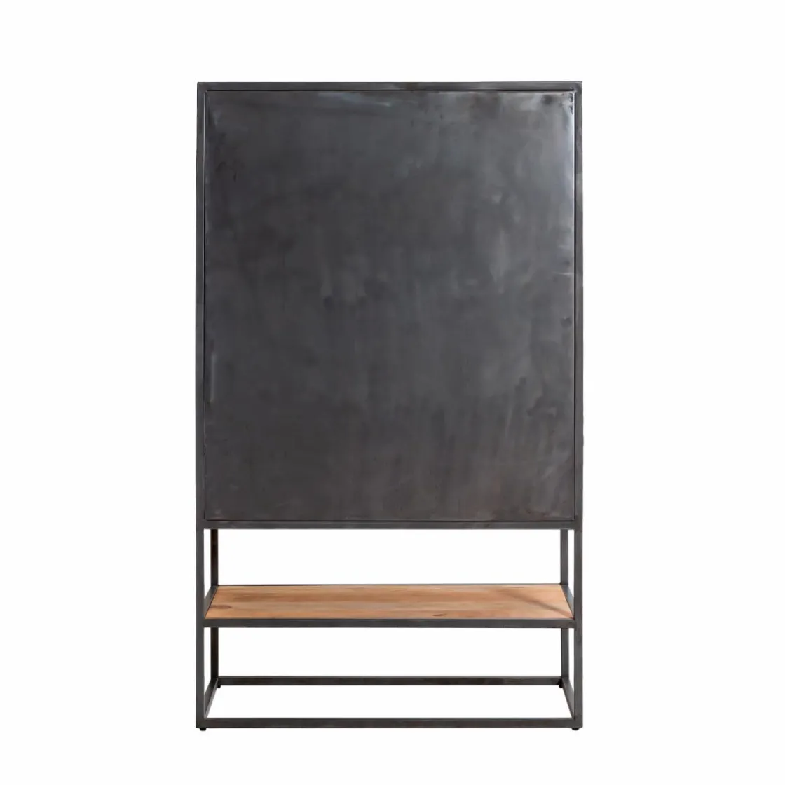 Made in Meubles Armoire<Armoire sculpté en bois de manguier et métal Luz