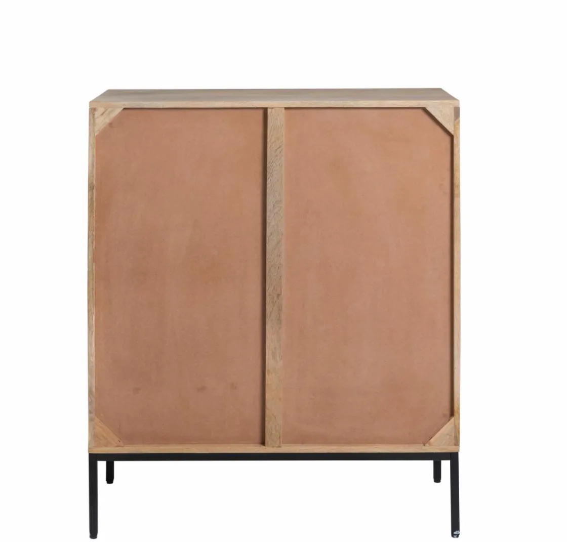 Made in Meubles Armoire<Armoire sculptée en bois de manguier Marc