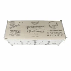 Made in Meubles Banc<Banc avec rangement en métal blanc Félicie