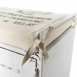 Made in Meubles Banc<Banc avec rangement en métal blanc Félicie