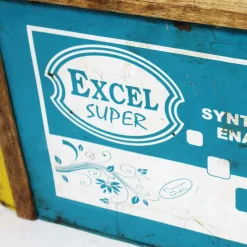 Made in Meubles Banc<Banc coffre en bois et métal recyclé Victorine