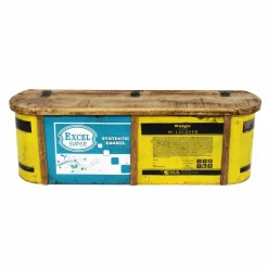 Made in Meubles Banc<Banc coffre en bois et métal recyclé Victorine