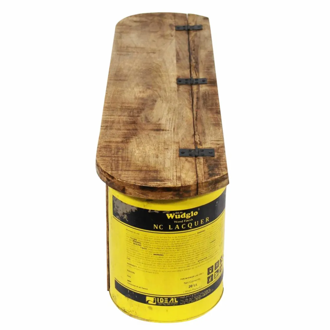 Made in Meubles Banc<Banc coffre en bois et métal recyclé Victorine