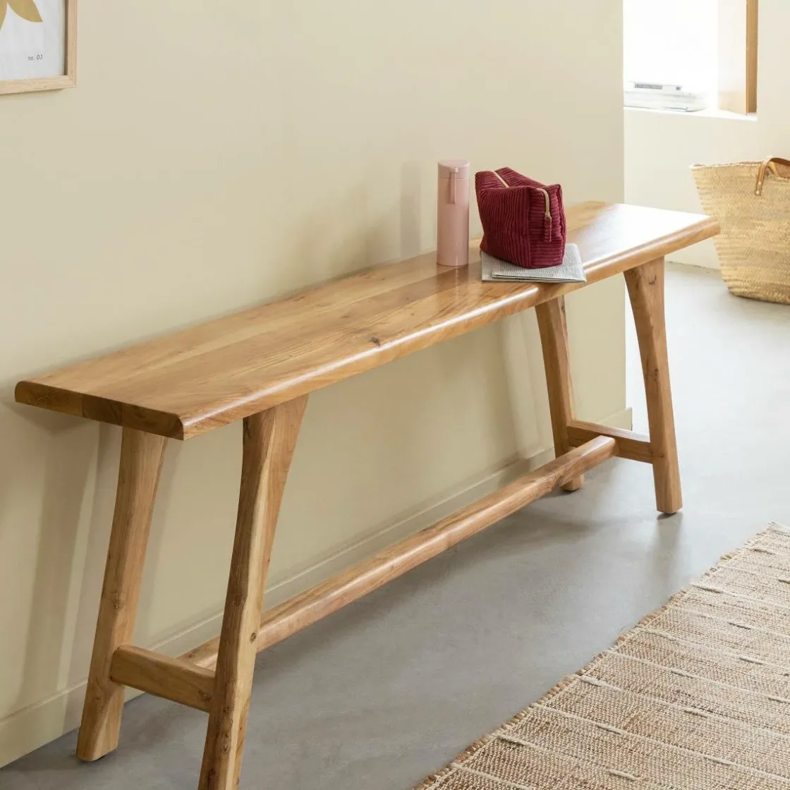 Made in Meubles Banc<Banc en bois d'acacia massif Orane