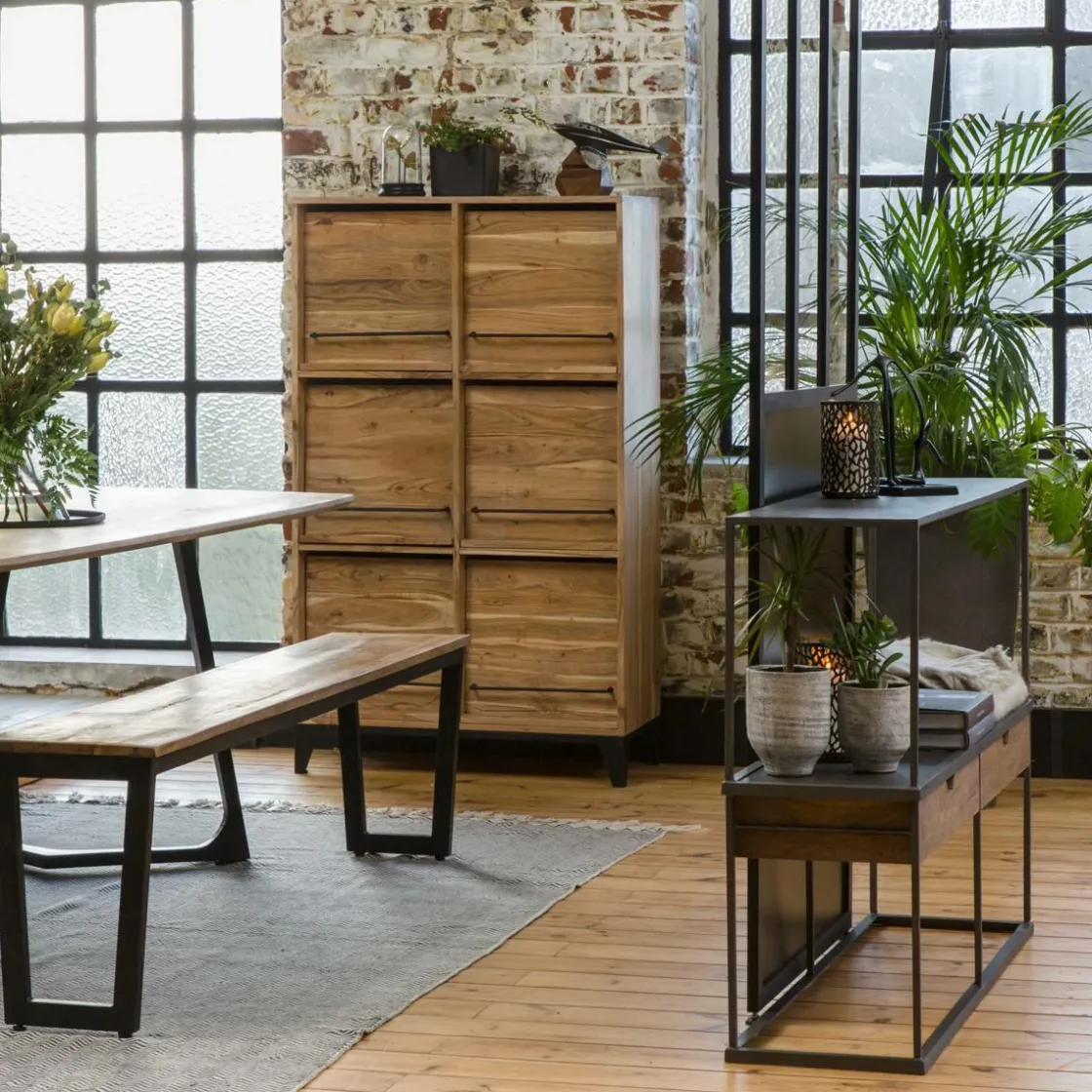 Made in Meubles Banc<Banc en bois de manguier Charlotte