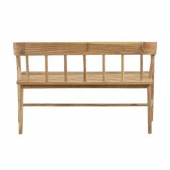 Made in Meubles Banc<Banc en bois de teck brut June