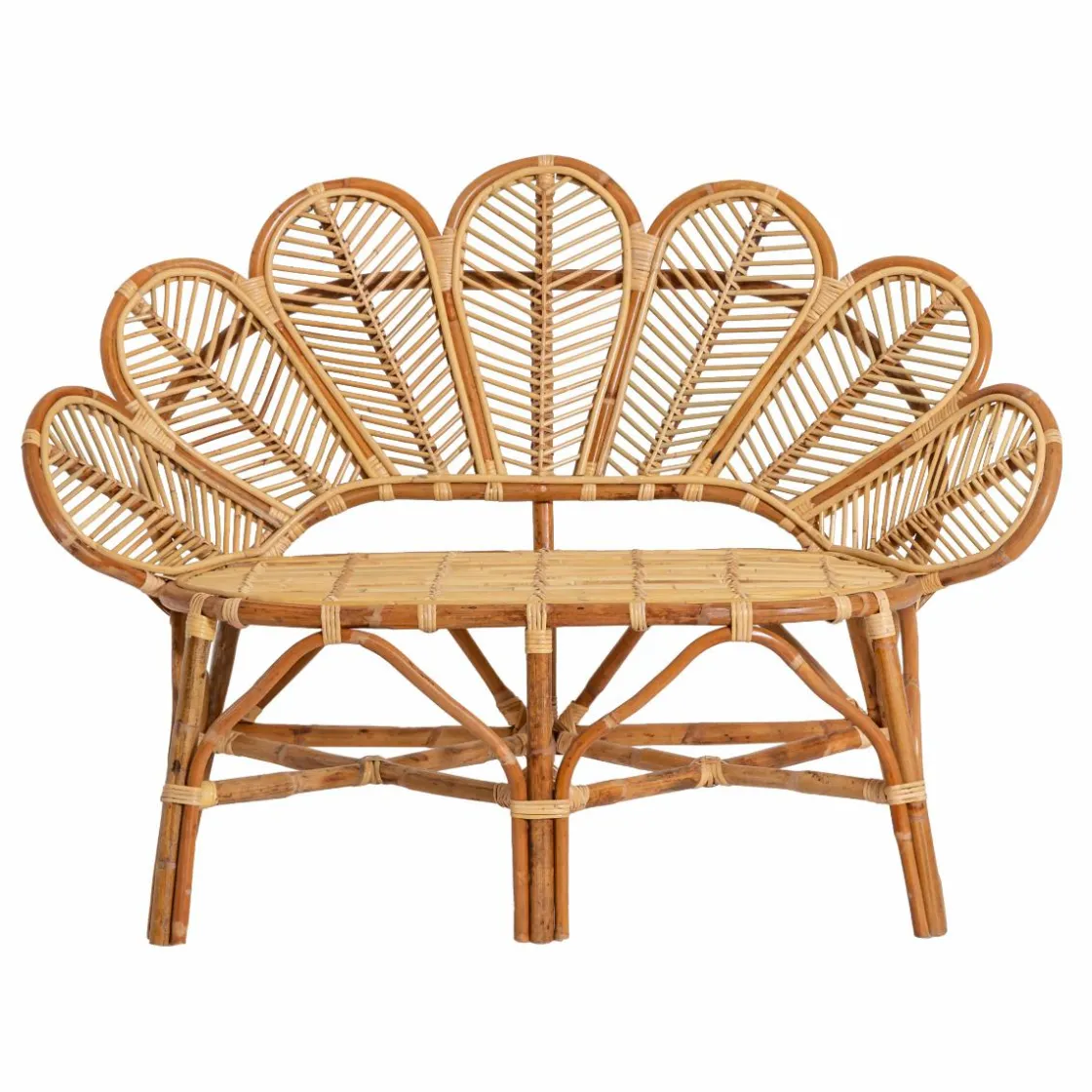 Made in Meubles Chaise De Jardin<Banquette fleur de jardin en rotin Rattan