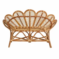 Made in Meubles Fauteuil|Canapé<Banquette fleur en rotin Rattan