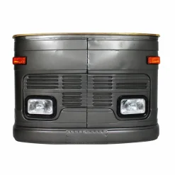 Made in Meubles Meuble Bar<Bar camion en métal gris Tata
