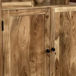 Made in Meubles Bibliothèque<Bibliothèque asymétrique en bois d'acacia Nathan