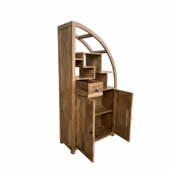 Made in Meubles Bibliothèque<Bibliothèque asymétrique en bois d'acacia Nathan