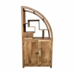 Made in Meubles Bibliothèque<Bibliothèque asymétrique en bois d'acacia Nathan