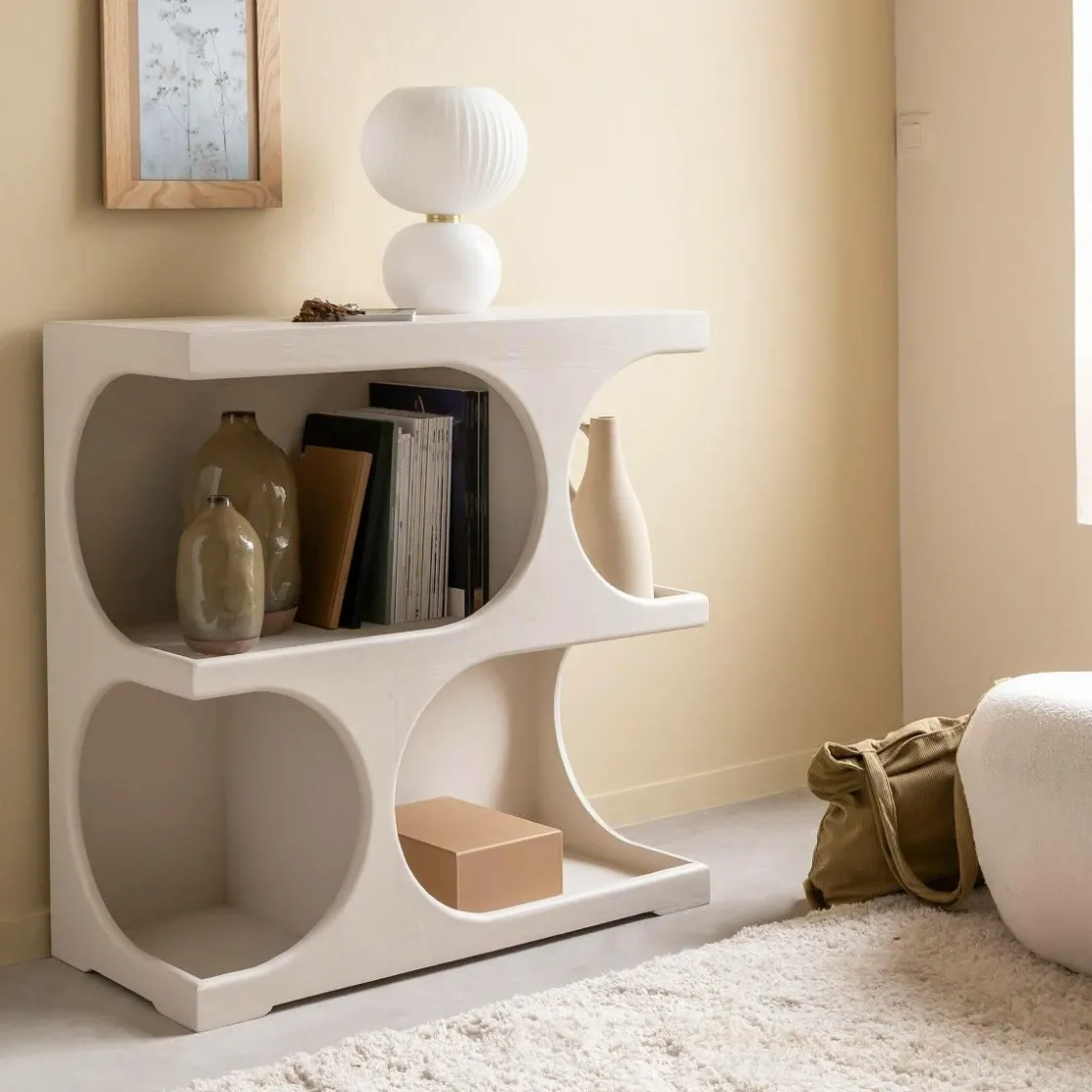 Made in Meubles Bibliothèque|Etagère<Bibliothèque en bois blanc peint Niklas