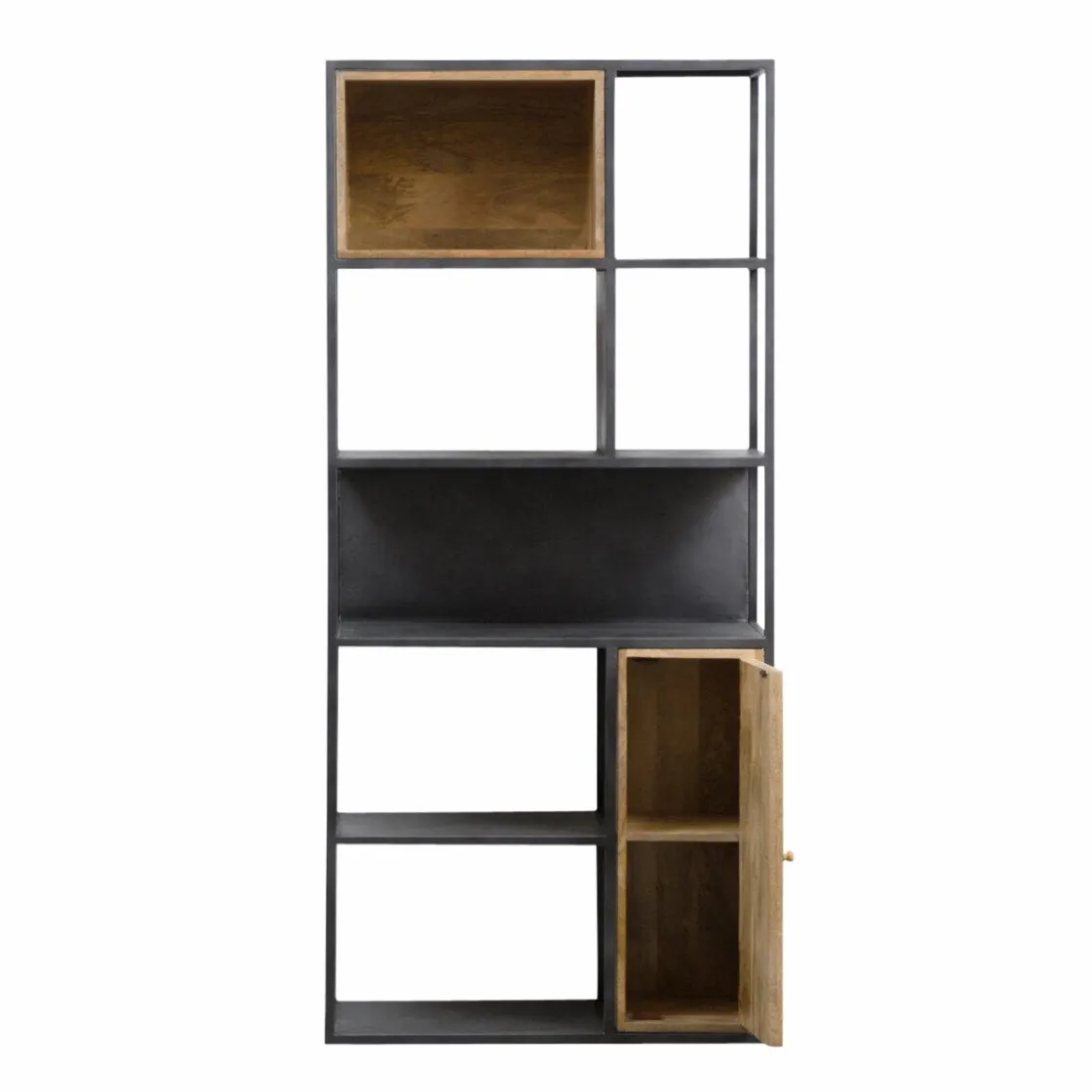 Made in Meubles Bibliothèque<Bibliothèque en bois de manguier et métal Locker