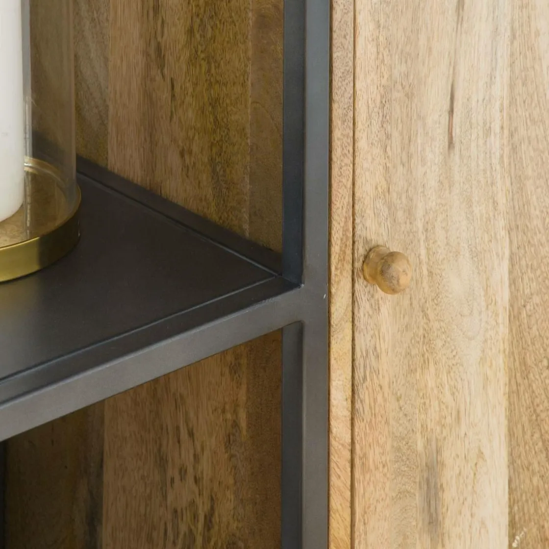 Made in Meubles Bibliothèque<Bibliothèque en bois de manguier et métal Locker