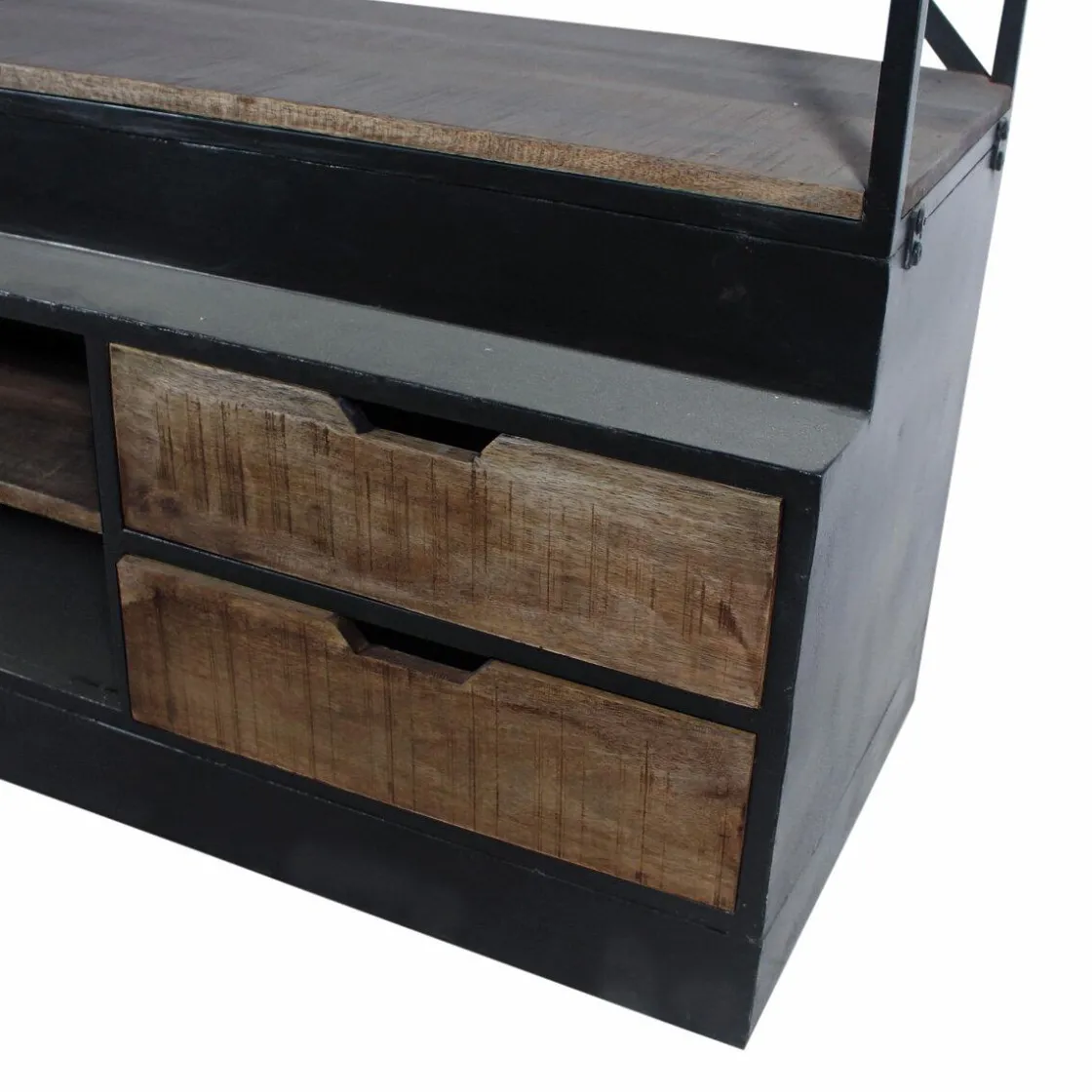 Made in Meubles Bibliothèque<Bibliothèque en bois de manguier Niniss