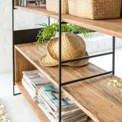 Made in Meubles Bibliothèque<Bibliothèque en bois recyclé 180 cm Blaise