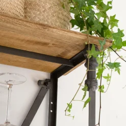 Made in Meubles Bibliothèque<Bibliothèque en métal et bois de manguier Marcel