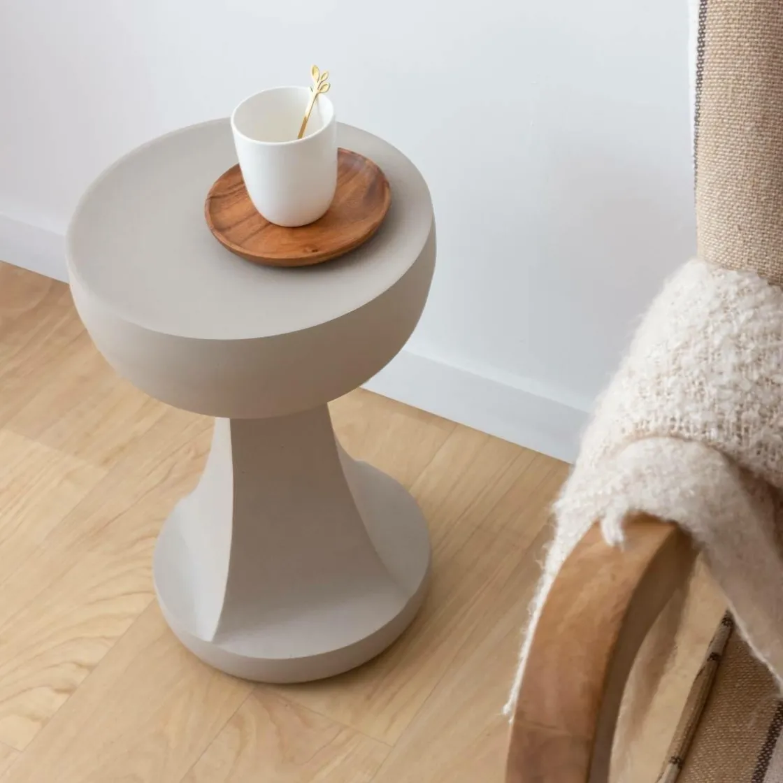 Made in Meubles Bout De Canapé & Sellette<Bout de canapé beige Marguerite