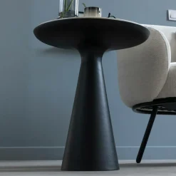 Made in Meubles Bout De Canapé & Sellette<Bout de canapé en aluminium et marbre Marceau