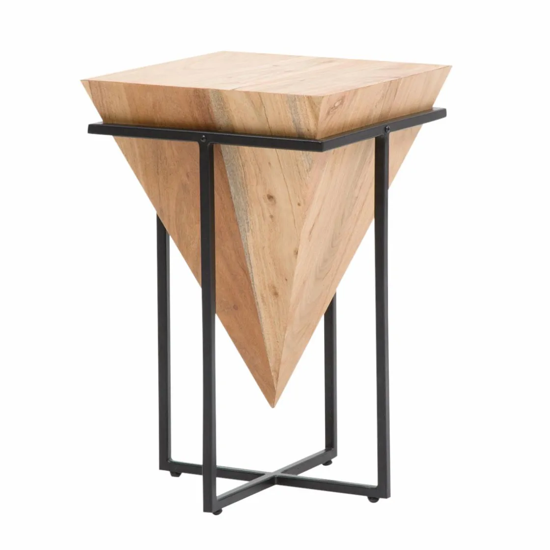 Made in Meubles Bout De Canapé & Sellette<Bout de canapé en bois d'acacia et métal Roméo