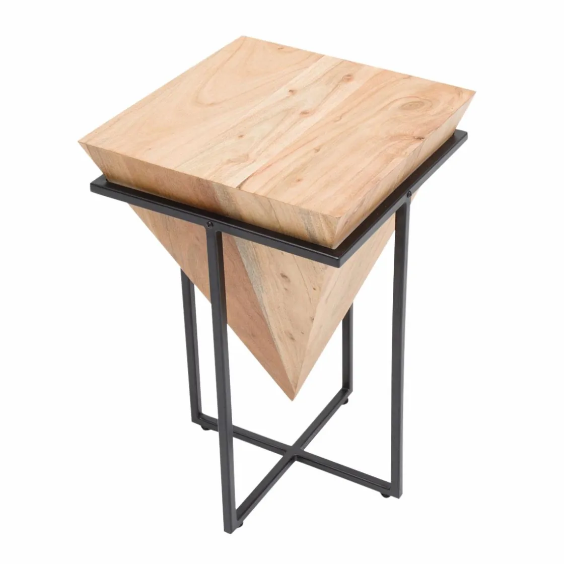 Made in Meubles Bout De Canapé & Sellette<Bout de canapé en bois d'acacia et métal Roméo