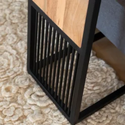 Made in Meubles Bout De Canapé & Sellette<Bout de canapé en bois d'acacia et métal Mattia