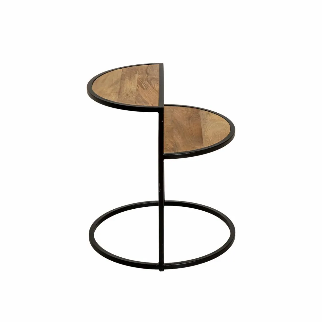 Made in Meubles Bout De Canapé & Sellette<Bout de canapé en bois de manguier et métal Maelle