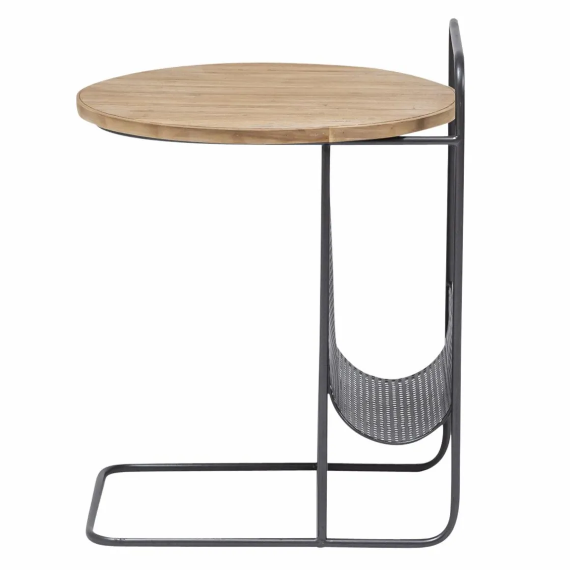 Made in Meubles Bout De Canapé & Sellette<Bout de canapé en bois de sapin et métal Denise