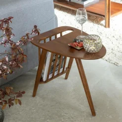 Made in Meubles Bout De Canapé & Sellette<Bout de canapé en bois de manguier Lino