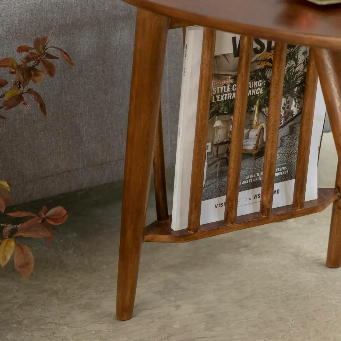 Made in Meubles Bout De Canapé & Sellette<Bout de canapé en bois de manguier Lino