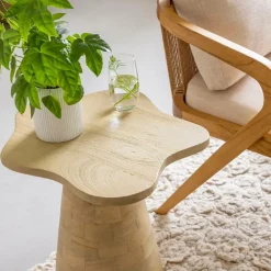 Made in Meubles Bout De Canapé & Sellette<Bout de canapé en bois de manguier Merlin