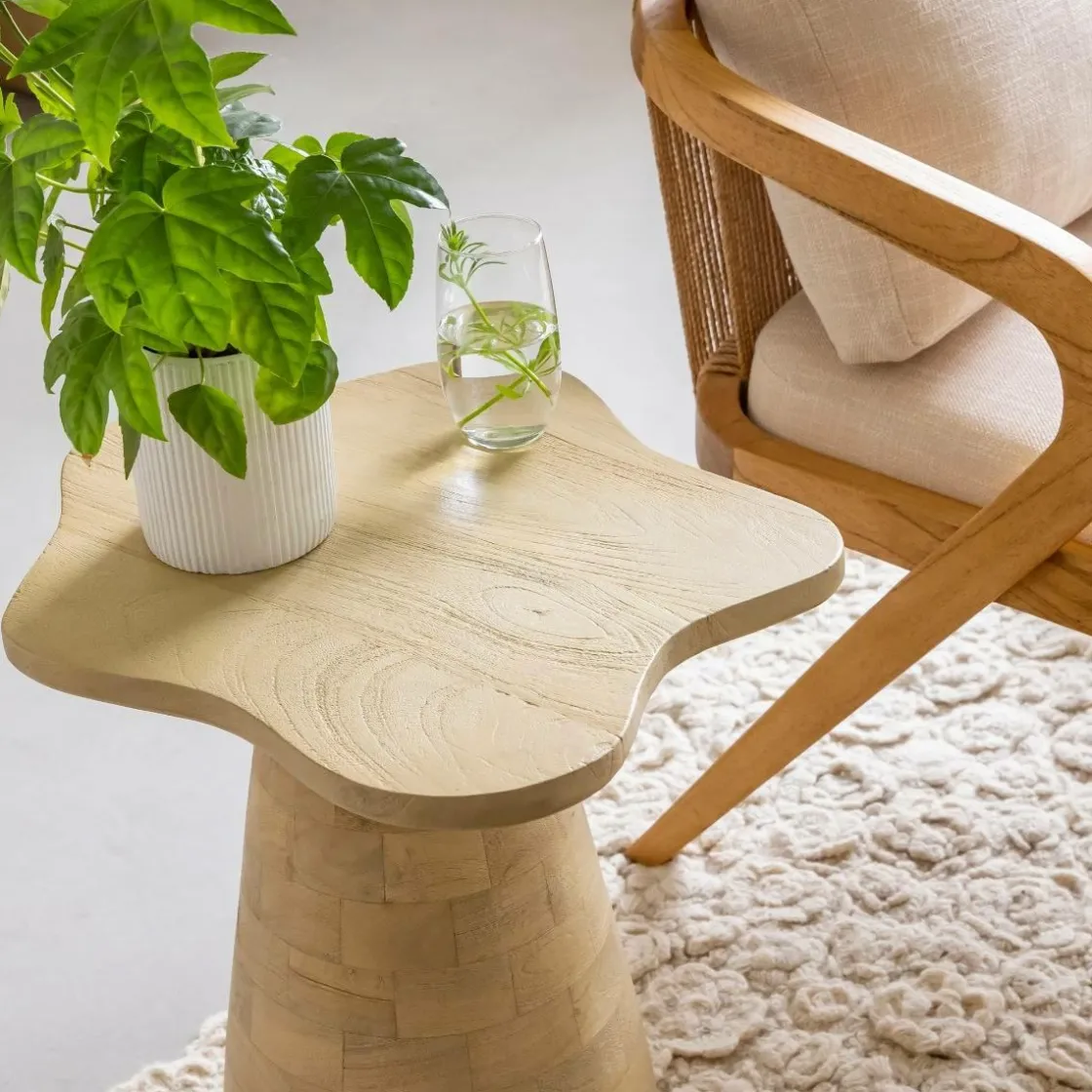 Made in Meubles Bout De Canapé & Sellette<Bout de canapé en bois de manguier Merlin