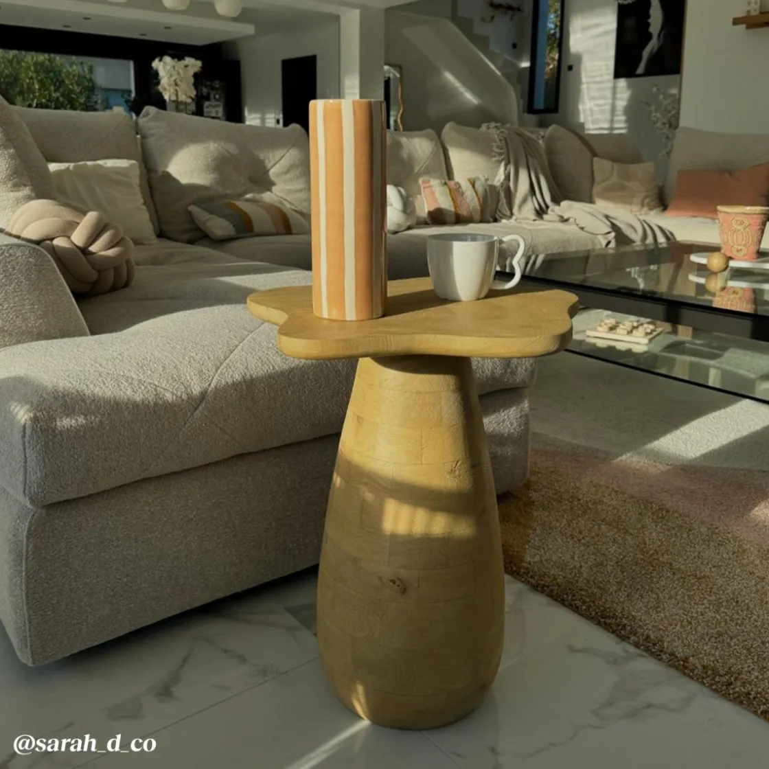 Made in Meubles Bout De Canapé & Sellette<Bout de canapé en bois de manguier Merlin