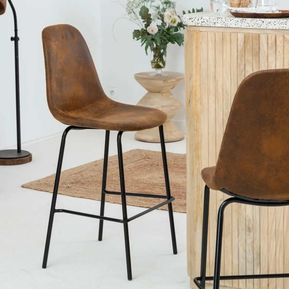 Made in Meubles Bout De Canapé & Sellette<Bout de canapé en bois de manguier Horace